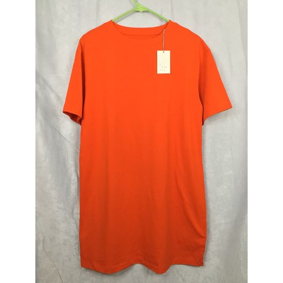 A New Day T-Shirt Dress/Skirt Orange Size Small NWT - Picture 4 of 10